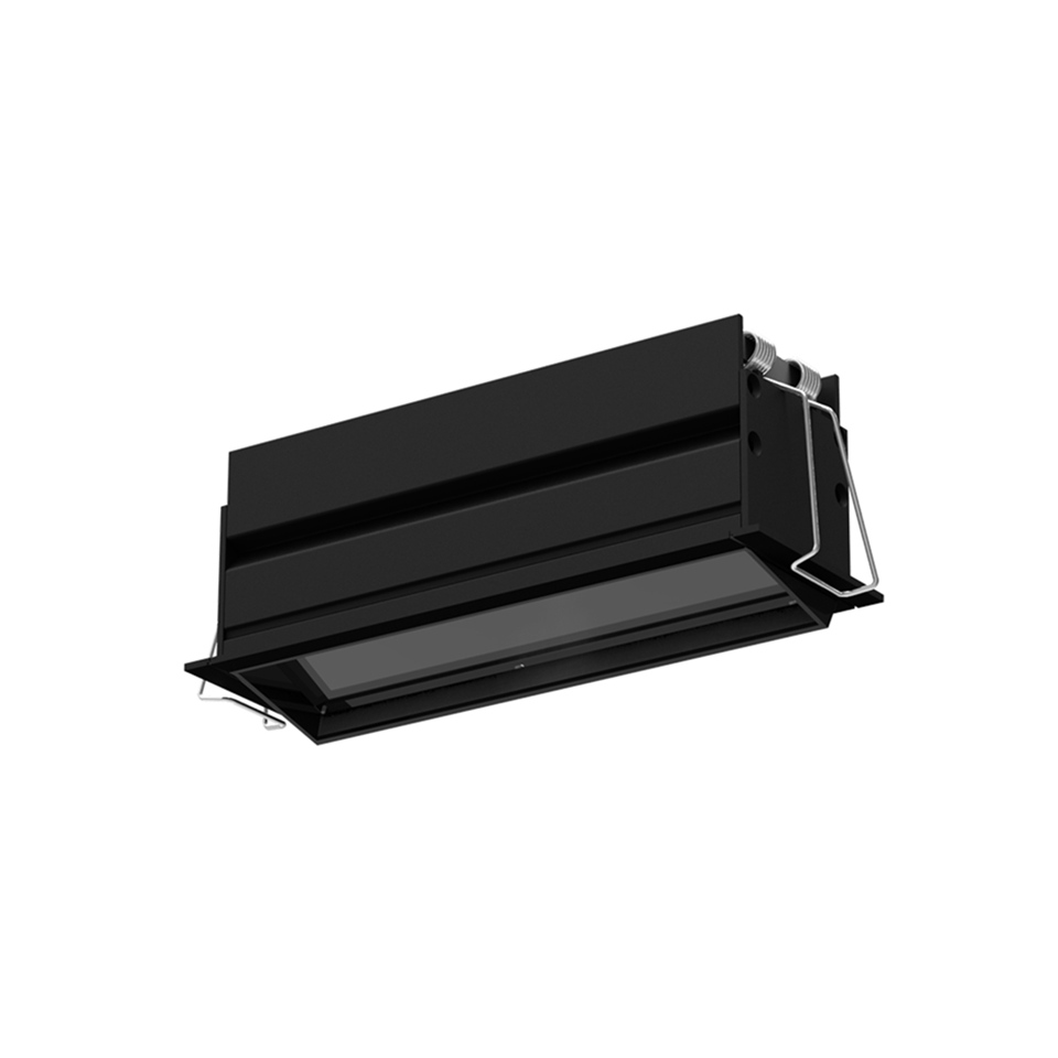 Sharp Wall Washer - Trim - 1 optic unit - 11W - 2700K - Black/Black