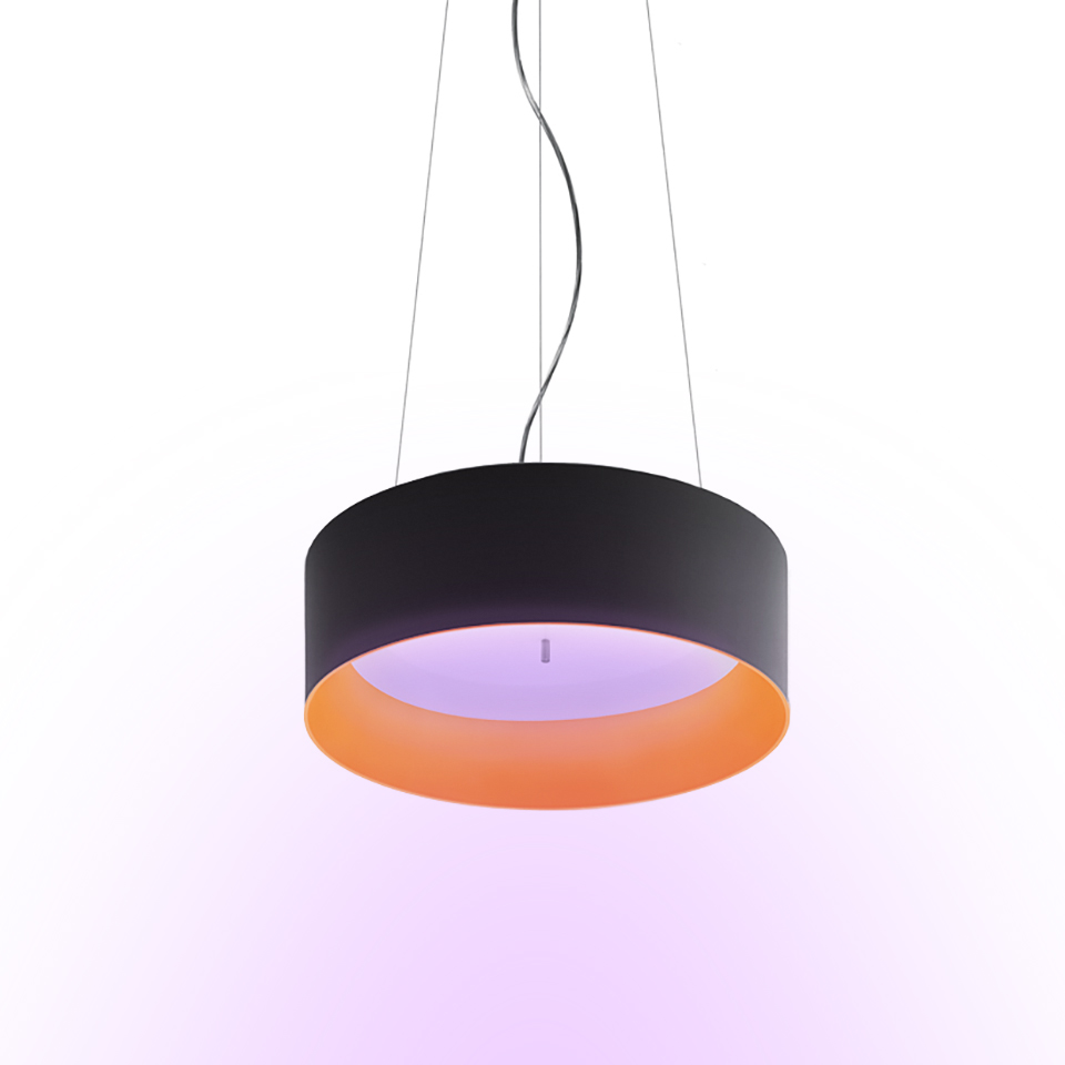 Tagora Suspension 570 - Pure Integralis - Direct + Indirect Emission - APP Compatible - Black/Orange