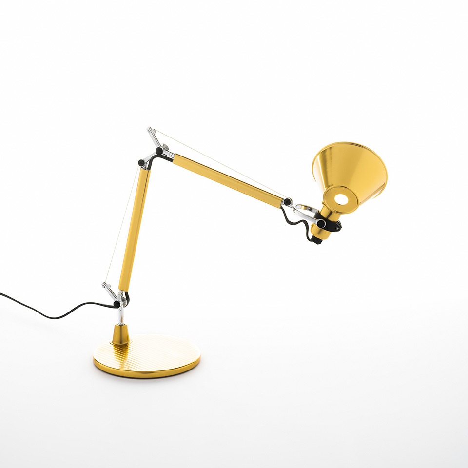 Tolomeo Micro Gold - Body Lamp + Base - 2