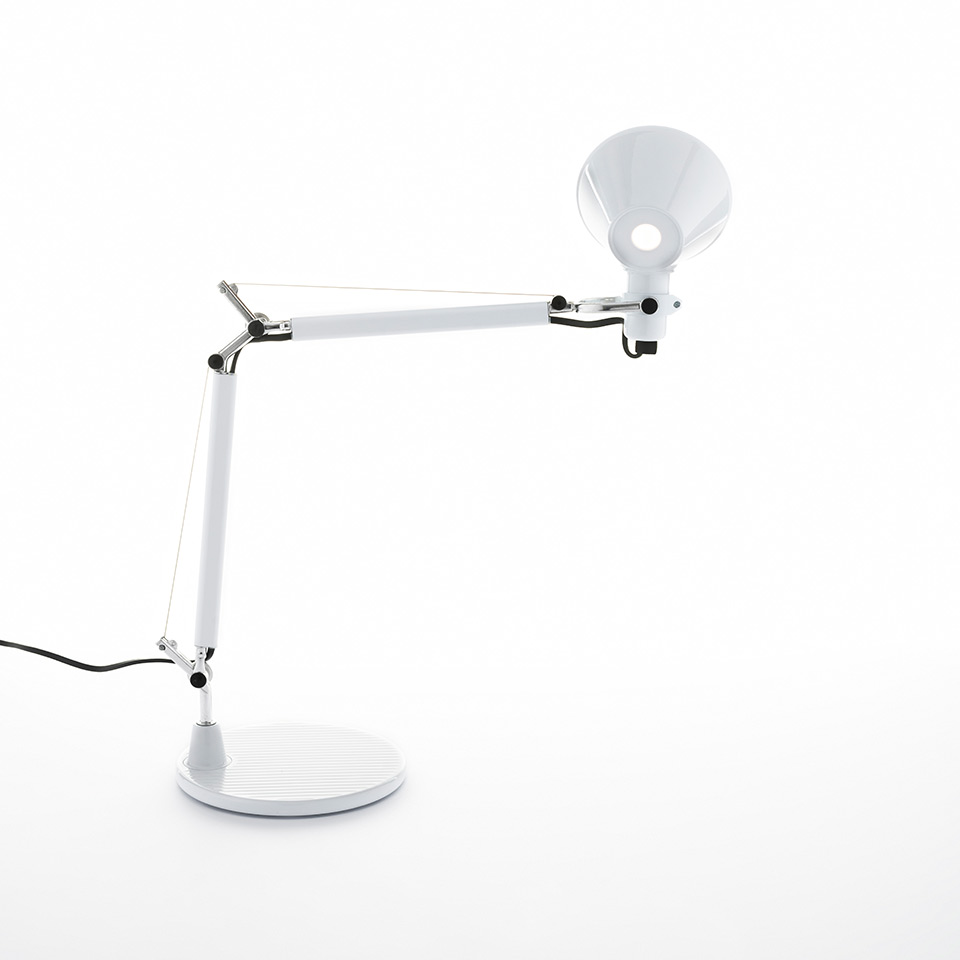 Tolomeo Micro Table - Glossy white - Body Lamp + Base - 2