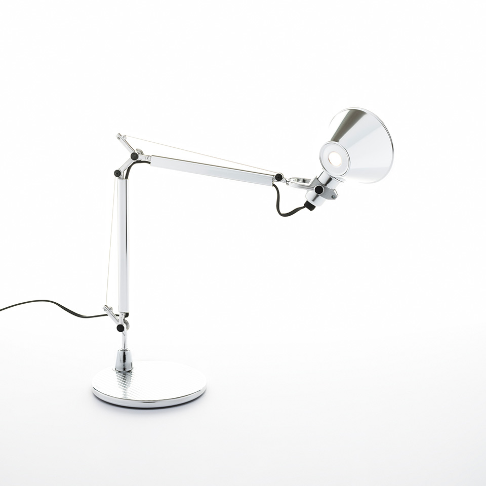 Tolomeo Micro Table - Polished aluminum - Body Lamp + Base - 2