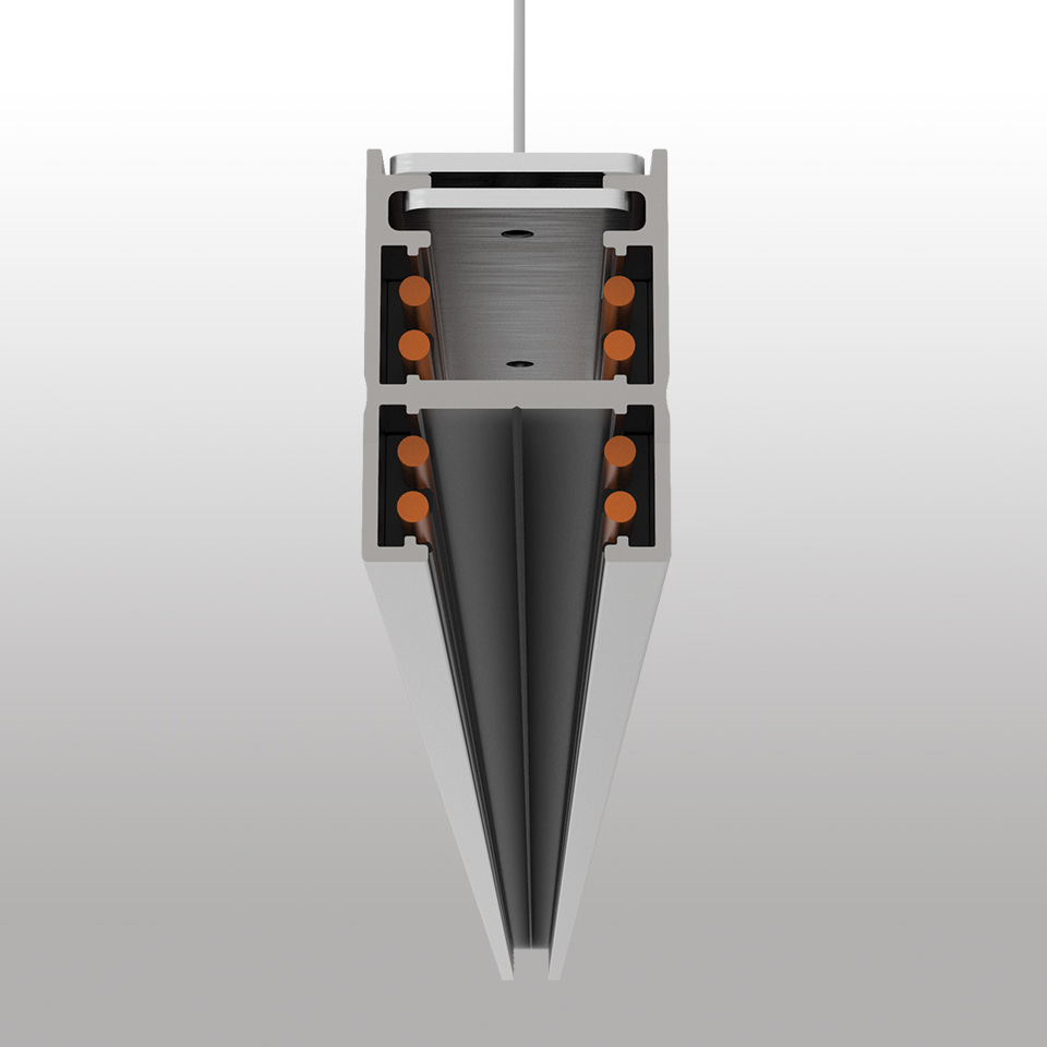 Turn Around - Track - Suspension - Direct + Indirect - Linear Element - 1000mm