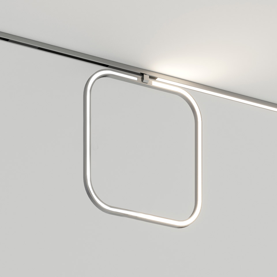 Turn Around - Square Module - Vertical Diffuse - 3000K - Titanium