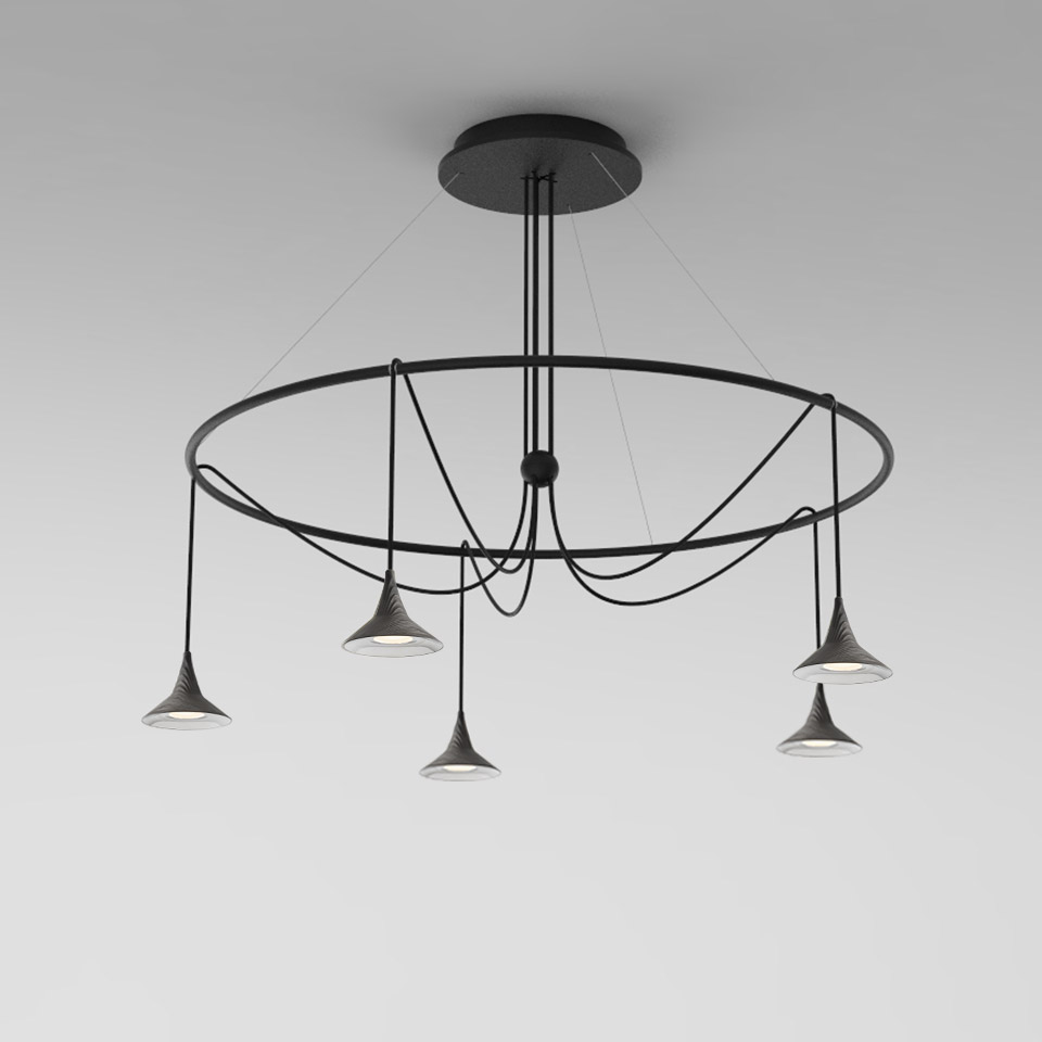 Unterlinden - Chandelier Ring - 2700K - Aluminium 