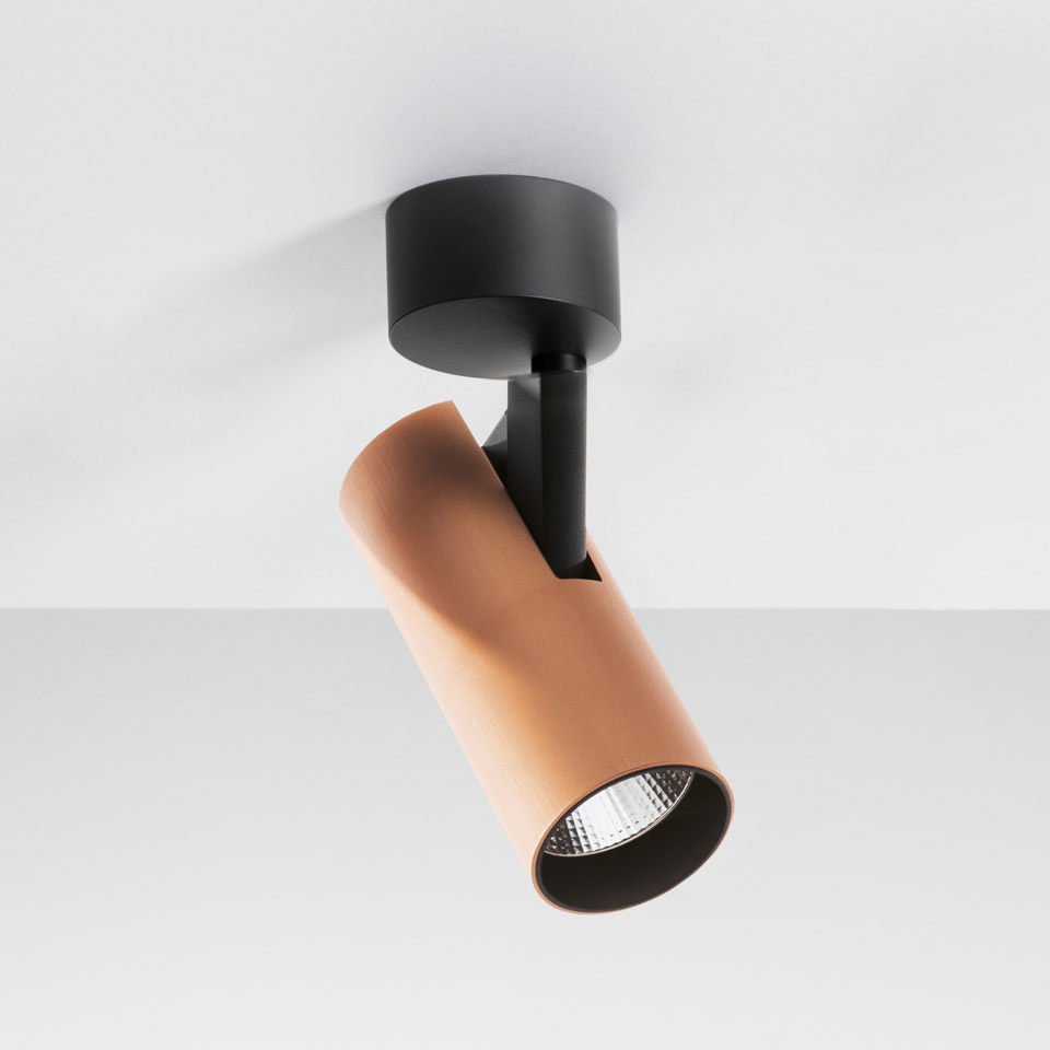 Vector Surface Mounted 55 - 15° 4000K Brushed Copper