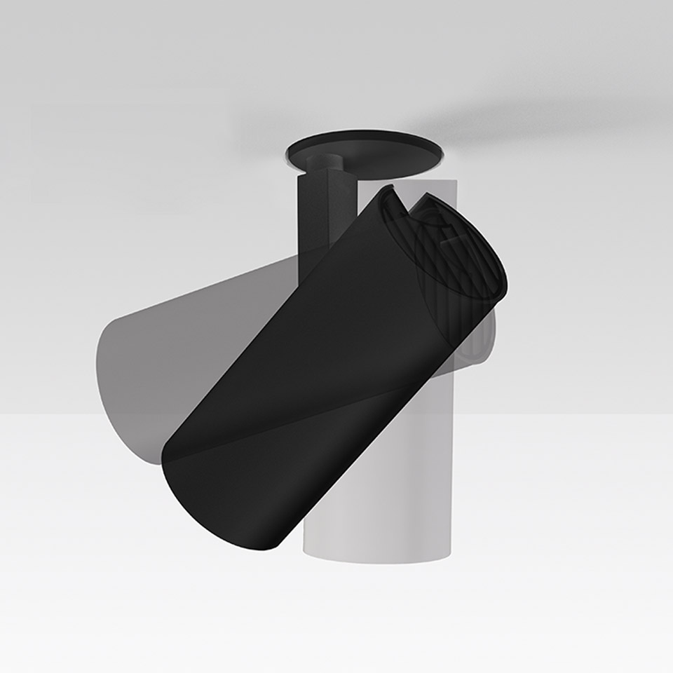 Vector Recessed 55 - 15° 4000K Black