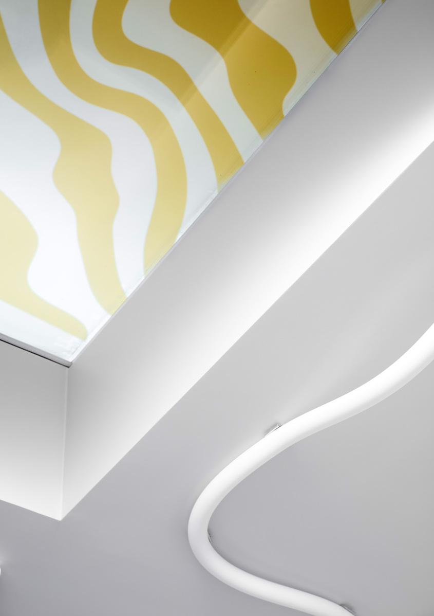Image of the ceiling with La Linea.